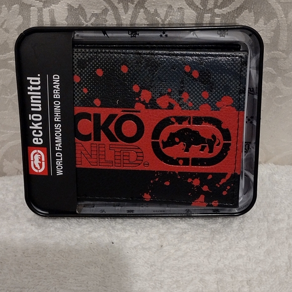 Ecko Unltd. MENS WALLET BIFOLD ECKO MEN'S BIFOLD WALLET WITH TIN BOX NEW - Picture 4 of 7